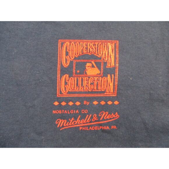 Boston Red Sox Shirt Men Med Blue MLB Baseball Cooperstown Mitchell Ness 1389-90 - Picture 3 of 10